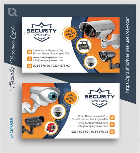 security system cctv intercoms access control busines card samples|free security business cards.